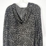 Avenue  Plus Size‎ 30W 32W Cardigan Sweater Leopard Print Long Hooded Open 1430 Photo 4