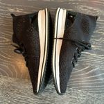 ALDO  casual sneakers black with gold metallic design size 7.5 Photo 2