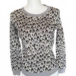 Diane Von Furstenberg Diane Von Furstenburg Long Sleeve Leopard Print Sweater, Small Photo 0