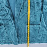 Talbots New  Velour Velvet 3Xp Green Cardigan Open Front Whimsigoth Coat Jacket Photo 5