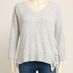 Anthropologie Postmark Gia White Blue Speckled V Photo 1