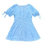 Boutique Blue Floral Short Sleeve Dress Photo 7