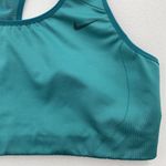 Nike  Medium Sports Bra Teal Dri Fit Medium Support Wicking Racerback Athletic Photo 3