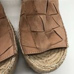 Marc Fisher  Womens Sandals Espadrille Wedge Platform Ankle Strap Suede Beige 11 Photo 2