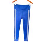Fabletics  High Waisted Blue White Seamless Check Light Compression Legging Sz M Photo 1