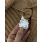 Sophie Rue  Soft Ribbed Knit Crewneck Sweater Size Large in Camel Classic Preppy Photo 11