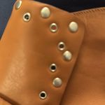 See By Chloe  Tan Leather Janis Motorcycle Moto Studded Ankle Wrap Boots size 40 Photo 11