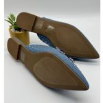 Cape Robbin Flat Mule Rhinestone Stud Detail Pointed Toe Slip On Flats 8.5 Photo 7