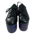 Hot Topic  women's 9 platform galaxy Black Casual Sneakers Photo 4