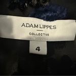 Adam Lippes  Floral Metallic Burnout Dress Long Sleeves Womens 4 Photo 12