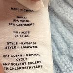 Helmut Lang  Sweater Wool Cashmere V-Neck Ribbed Baby Blue‎ Size Medium Photo 9