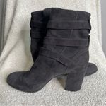 Gianvito Rossi  Buckle Suede Booties Charcoal Gray Size‎ 40.5 Photo 5