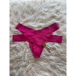 SKIMS Swim Knit Strappy Bikini Bottom Magenta Size 3X Photo 2