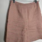 Alexa Chung High Waisted Plaid Womens Long Shorts US 6 Pink Photo 4