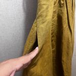 Free People  Anika Midi Linen Mustard Backless Dress Photo 10