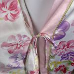 Oscar de la Renta Full Length Floral Silky Robe Kimono - Size XL Photo 6