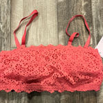 Auden Pink Lace Bandeau Size Medium Photo 0