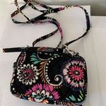 Vera Bradley  BANDANA SWIRL Black Retired All in One Crossbody & Wristlet Straps Photo 2