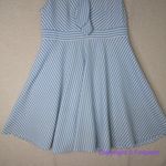 Hutch Anthropologie baby blue and white Bowtie Dress, women plus size 1X Photo 3