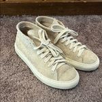 Diemme mid top textured suede Loria sneakers Tan Size 7.5 Photo 2