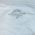 J.Crew Vintage Cotton Scoop Neck Long-Sleeve T-Shirt White 2X Plus Photo 7