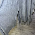 Free People  Long Duster Cardigan Hoodie Sweater Grey Lagenlook Tie Front Photo 11