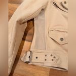 BLANK NYC  Women's Cream Leather Jacket Photo 3