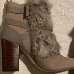 Louise et Cie Gray Fur Ankle Boots NIB 8 LO-SENECA Photo 2