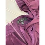 Lulus NWOT  Flawless Forever Dark Purple Satin Pleated Midi Dress Size XXS Photo 5