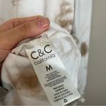 C&C California  Green/White Tie Dye Light Weight Long Sleeve Sweater Size Medium Photo 3