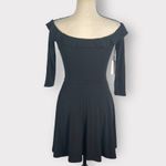 Lovers + Friends  Gabbie Mini Dress Women's Small Black Skater Off Shoulder NWT Photo 4