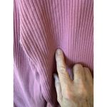 ZARA  Ribbed Knit High Waist Flare Pants Pink Stretch Size Medium Boho Bohemian Photo 5