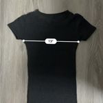 ZARA  Dark Gray Knit Ribbed Short Sleeve Midi Dress Size‎ S Photo 7