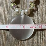 Charming Charlie NWT necklace & earring set white/pearl/crystal beads Photo 12