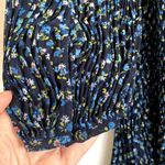 Madewell NWT Crinkle Georgette Mini Dress in Blue Floral NO123 Photo 8