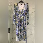 Pretty midi dress 🤍💙NEW💙💛 Blue Size 8 Photo 3