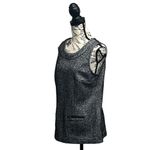 CAbi  Womens CeCe Top Shell Sleeveless Black Tweed Herringbone Style 993 M Casual Photo 2