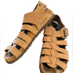 Birkenstock Papillio Phoenix fisherman leather cork 36 narrow snap buckle sandal Brown Size 5 Photo 0