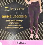 NEW Z by Zobha Shine Maroon Raisin Ombre Leggings Womens Size Small NWT Purple Photo 1