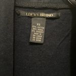 Lucky Brand Black Cardigan with White Embroidery Photo 1