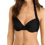 Calvin Klein Bikini Top Convertible Neck Strap Molded Cup Underwire Black XS Photo 0