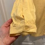 White Stag  Shirt‎ Women's Large Yellow Button Up Top Semi Sheer Pool Beach Photo 2