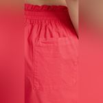NWOT Monrow Poplin Paperbag Shorts Fire Coral Size Small Photo 5