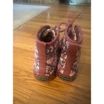 Simply Southern Women's Duck Boots Size 6 Burgundy Multi-color Photo 5
