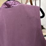 Lafayette 148  Vest Silk Back Purple Zippered Size Medium Photo 5