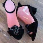 Diane Von Furstenberg  Jo Lace Block Heel Sandal SZ 8.5 Shoes Photo 3