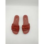 Alexandre Birman  Clarita Woven Clogs Size 37 /US 7 Leather Red Slip On Sandals Photo 6