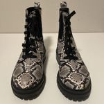 Circus by Sam Edelman  Giovanny black lace up snakeskin combat boots sz 7.5 Photo 1