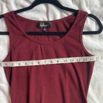Lulus Burgandy Tank Lace Slit Midi Dress Size Small Photo 6