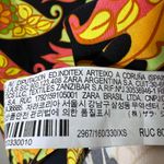 ZARA Mini Dress Womens XS Multicolor Open Back Paisley Floral 70s Psychedelic Photo 8